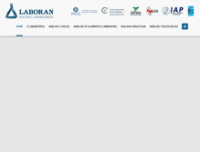 Tablet Screenshot of laboran.com.br